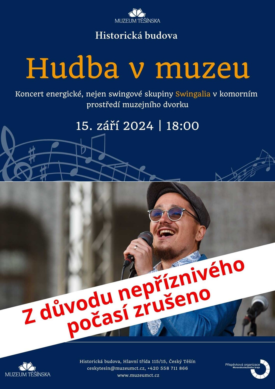 Hudba v muzeum zrušeno